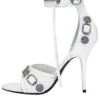 Cagole 110 mm -sandaalit ”White Arena Lambskin” 743057WAD4E9081