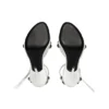 Cagole 110 mm -sandaalit ”White Arena Lambskin” 743057WAD4E9081