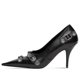 Cagole 90 mm -korkokengät ”Black Arena Lambskin” 714252WAD4E1081