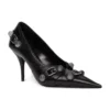 Cagole 90 mm -korkokengät ”Black Arena Lambskin” 714252WAD4E1081