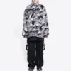 Camouflage-vetoketjullinen takki ”Grey” 681818TLQ121240