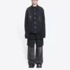 Cities Paris Oversized-denim takki ”Washed Black White” 690198TBP479034