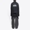 Cities Paris Oversized-denim takki ”Washed Black White” 690198TBP479034