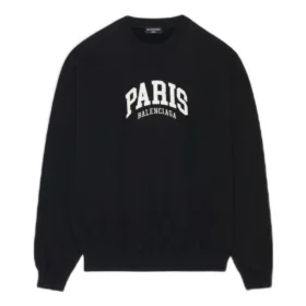 City Paris -pyöreäkaulainen collegepaita ”Black White” 676629TLVL81070 City Paris -pyöreäkaulainen collegepaita ”Black White” 676629TLVL81070