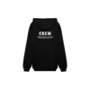 Crew-paita, aakkoset painettu, vetoketju, unisex, musta 620974TIV751070