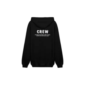 Crew-paita, aakkoset painettu, vetoketju, unisex, musta 620974TIV751070