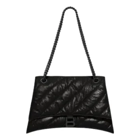 Crush Medium -ketjulaukku, tikattu ”Black” 716393210IY1000