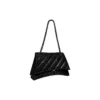 Crush Medium -ketjulaukku, tikattu ”Black” 716393210IY1000