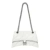 Crush-pieni ketjulaukku, tikattu, ”Optic White” 716351210J09001