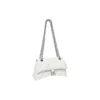 Crush-pieni ketjulaukku, tikattu, ”Optic White” 716351210J09001