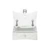 Crush-pieni ketjulaukku, tikattu, ”Optic White” 716351210J09001