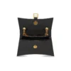 Crush Small Chain Bag, krokotiilikuviolla ”Black” 716351210IX1000