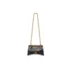 Crush Small Chain Bag, krokotiilikuviolla ”Black” 716351210IX1000