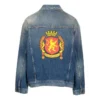 Denim-takki, jossa takana tunnusmerkki ”Blue” 697781TBP484455
