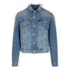 Denimtakki, jossa logo takana ”Blue Green” 606170TDW144065