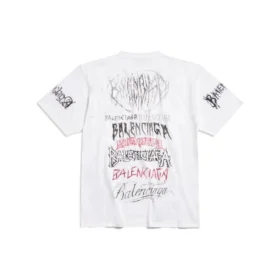 Diy Metal -T-paidat ”White Black Red” 641675TPVO29065