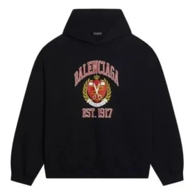 Est. 1917 College-logopainettu huppari, leveä istuvuus ”Musta” 675003TLV901076 Est. 1917 College-logopainettu huppari, leveä istuvuus ”Musta” 675003TLV901076
