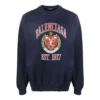 Est. 1917 -yliopiston logopainatuksella varustettu pyöreäkaulainen collegepaita ”Navy” 676629TLV908067