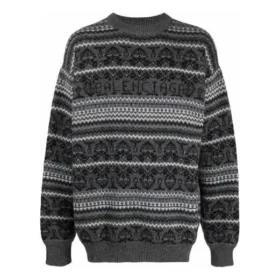 Fair Isle -pyöreäkaulainen villapaita ”Grey” 675280T16121240 Fair Isle -pyöreäkaulainen villapaita ”Grey” 675280T16121240