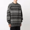 Fair Isle -pyöreäkaulainen villapaita ”Grey” 675280T16121240