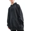 Fashion Institute Oversized-hupparit ”Washed Black” 697879TMVK18190