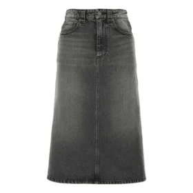 FW21 A-linjainen hame ”Washed Grey Denim” 646913TBP477767