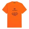 FW21 joustava slim fit -paita, lyhythihainen, oranssi 661705TKVH57513