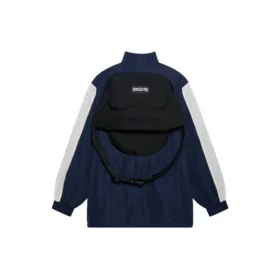 FW21 Logo Splicing Loose Takit Unisex Navy Blue 663065TKO484063 FW21 Logo Splicing Loose Takit Unisex Navy Blue 663065TKO484063