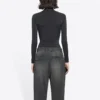 FW21 Slim Fit -urheilupaita, pitkähihainen, musta 6617534B0B11077