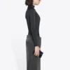 FW21 Slim Fit -urheilupaita, pitkähihainen, musta 6617534B0B11077