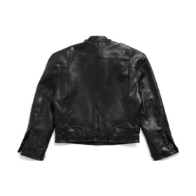 FW23 dekonstruoitu vetoketjullinen takki ”Black Soft Buffalo Skin” 768749TMS031000 FW23 dekonstruoitu vetoketjullinen takki ”Black Soft Buffalo Skin” 768749TMS031000