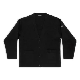 FW23-neulepusero ”Black Double Faced Wool Knit” 771671T16751000
