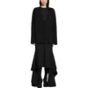 FW23-neulepusero ”Black Double Faced Wool Knit” 771671T16751000