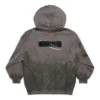 Gaffer Heavy Washed -vetoketjuhuppari, kapea istuvuus, ”Grey” 720424TNVK51227