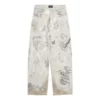 Graffiti-baggy-housut ”Grey” 745223TBP475411