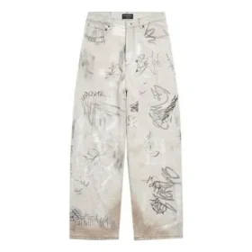 Graffiti-baggy-housut ”Grey” 745223TBP475411