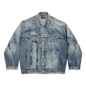 Graffiti Oversized -takki ”Light Blue” 745048TNW014012 Graffiti Oversized -takki ”Light Blue” 745048TNW014012