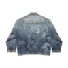 Graffiti Oversized -takki ”Light Blue” 745048TNW014012