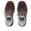 Hamptons-mokkanahkainen tennari ”Dark Brown Grey” 841765WHPSU2290WHITE