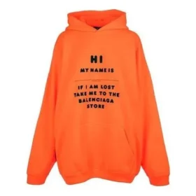 Hi My Name Is -hupparit ”Fluorescent Orange Black” 651799TKVK57513 Hi My Name Is -hupparit ”Fluorescent Orange Black” 651799TKVK57513