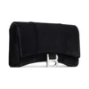 Hourglass Velvet Jersey -lompakko ketjulla ”Black” 6560502AAPT1000