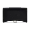 Hourglass Velvet Jersey -lompakko ketjulla ”Black” 6560502AAPT1000