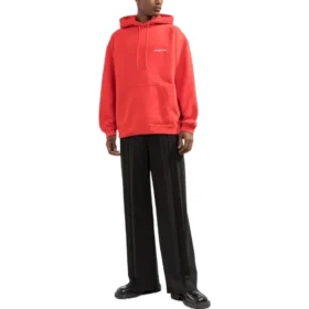 Hupparit, jossa selkälogolla, vakiomallinen istuvuus ”Bright Red” 600583TMVF53168 Hupparit, jossa selkälogolla, vakiomallinen istuvuus ”Bright Red” 600583TMVF53168