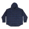 Huppullinen ruudullinen ylipaitapusero ”Blue Navy” 720109TNM354202