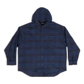 Huppullinen ruudullinen ylipaitapusero ”Blue Navy” 720109TNM354202 Huppullinen ruudullinen ylipaitapusero ”Blue Navy” 720109TNM354202