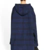 Huppullinen ruudullinen ylipaitapusero ”Blue Navy” 720109TNM354202