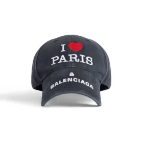 I Love Paris Balenciaga -lippalakki ”Musta” 811743410B21002 I Love Paris Balenciaga -lippalakki ”Musta” 811743410B21002