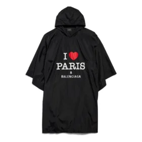 I Love Paris Balenciaga -poncho ”Black” 812055TRO591000 I Love Paris Balenciaga -poncho ”Black” 812055TRO591000