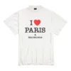 I Love Paris & Balenciaga -T-paidat, oversized, ”White” 787349TRVU99012