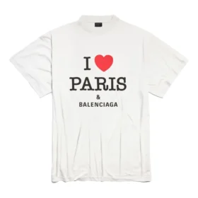 I Love Paris & Balenciaga -T-paidat, oversized, ”White” 787349TRVU99012 I Love Paris & Balenciaga -T-paidat, oversized, ”White” 787349TRVU99012